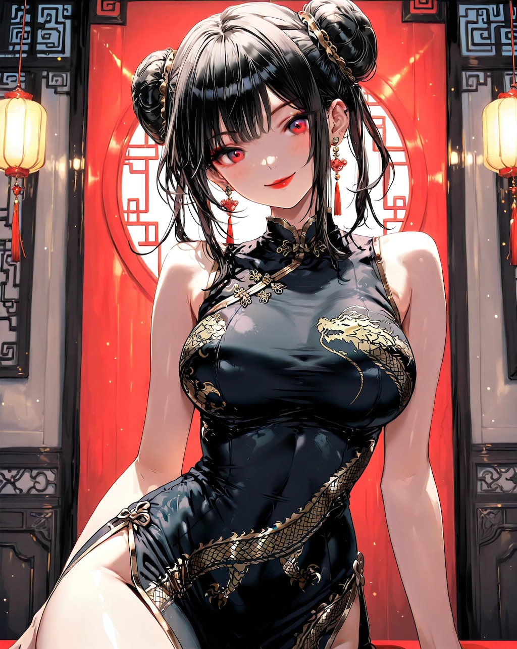 黒髪チャイナドレスのお姉さんまとめ