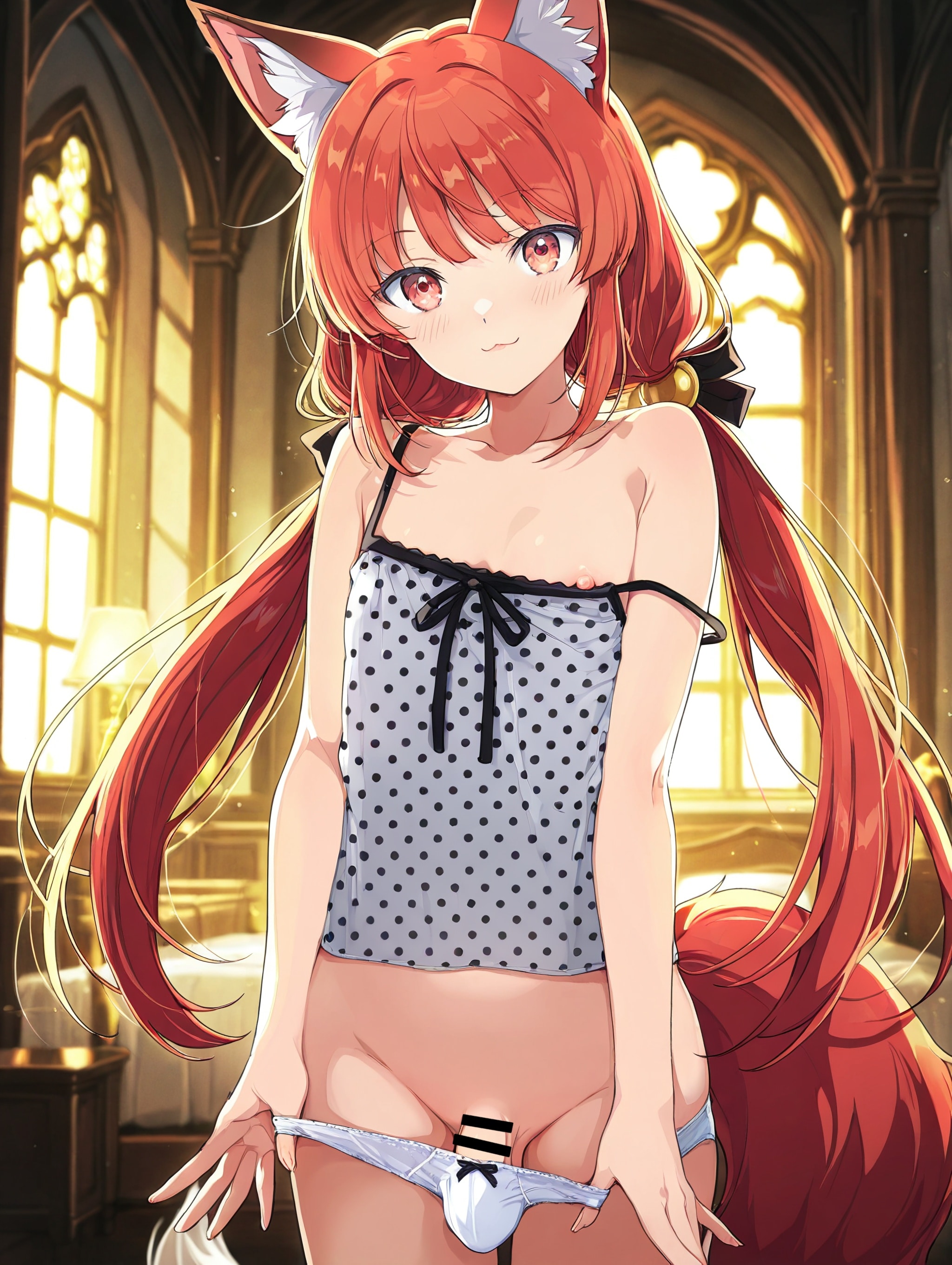 赤髪のケモミミ男の娘