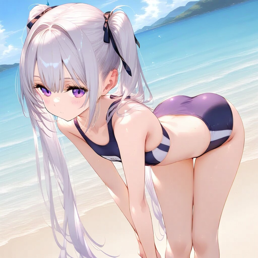 砂浜と水着3