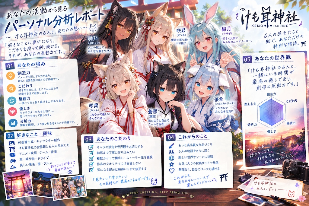 チャッピーによる私の生成活動レポート
