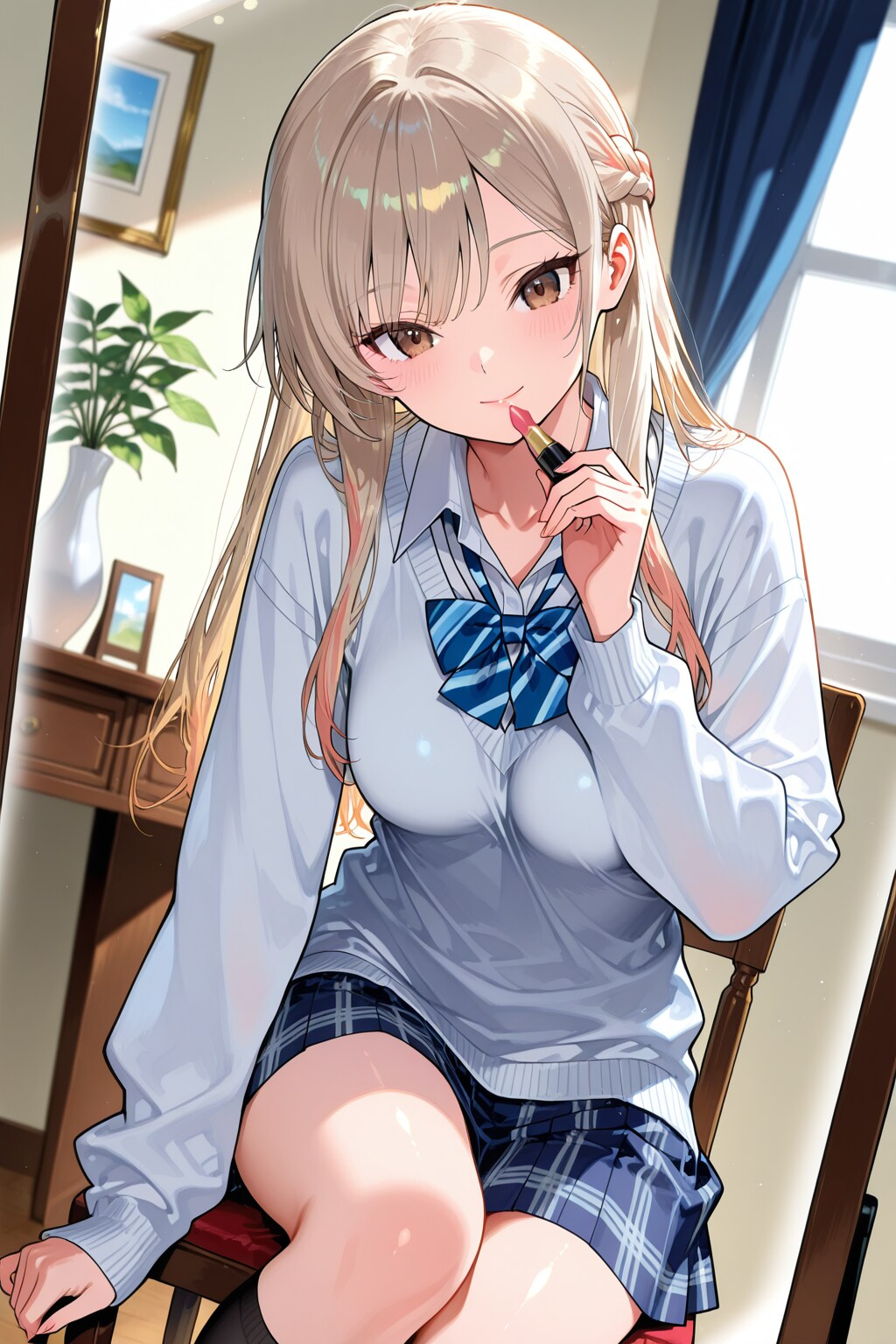 【ギャル×メイク】今日のメイクもばっちり♪