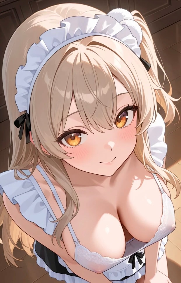 透け乳メイド