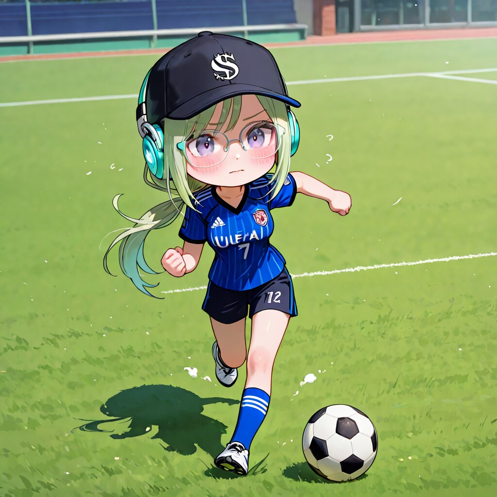 一生懸命走るサッカー