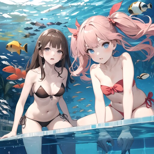 海の中の水槽