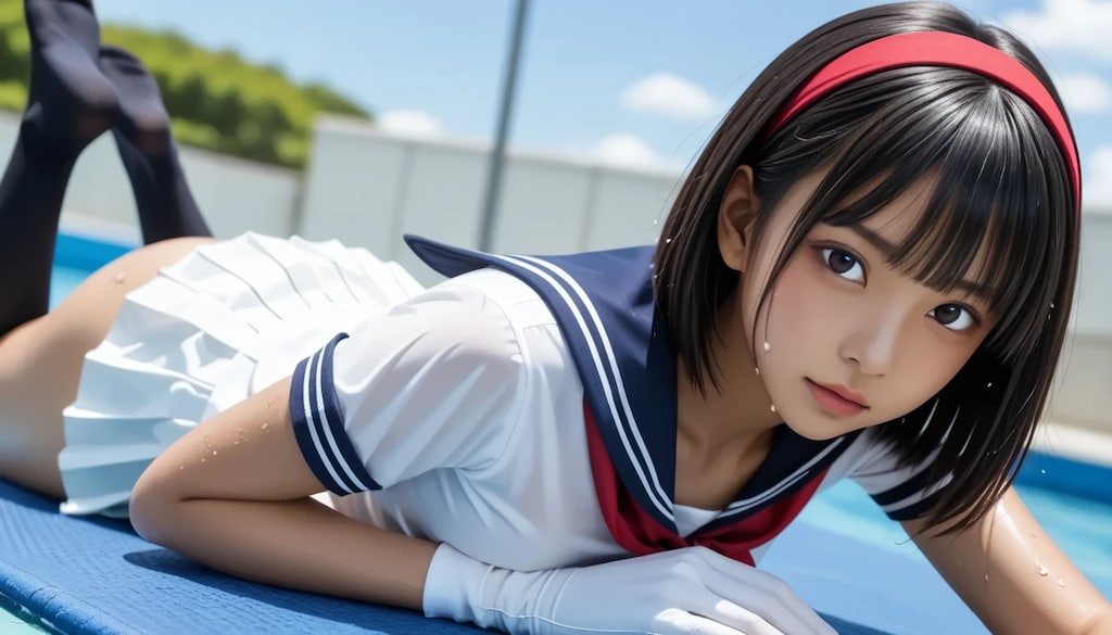 現役🔞🔞の“白い果実”黒髪ちゃん、放課後おねだりデート…💦