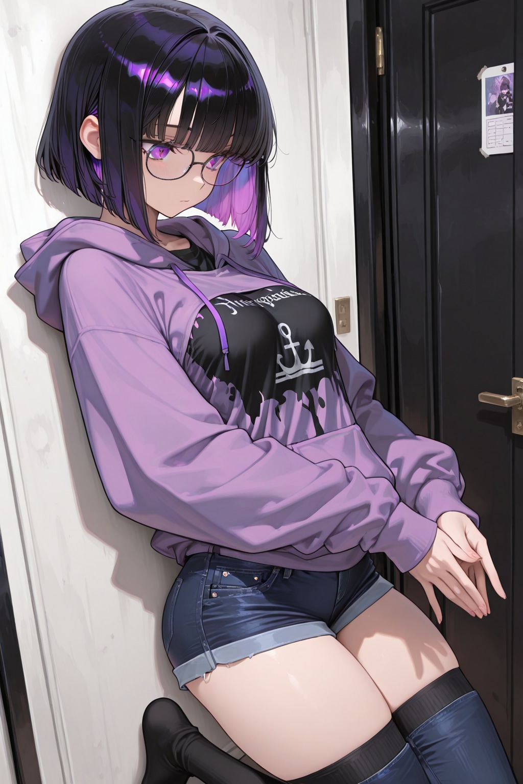 紫色が似合う女の子40