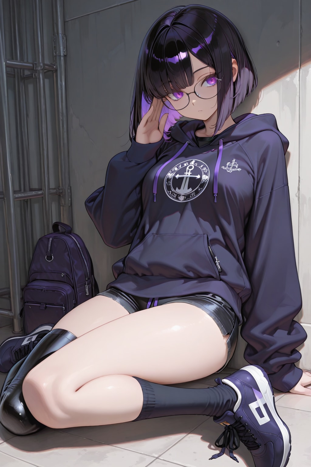 紫色が似合う女の子40