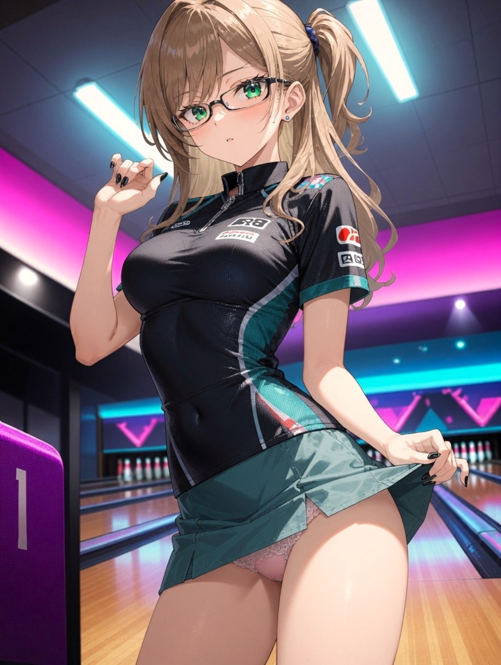 【凛】パンチラボウリング