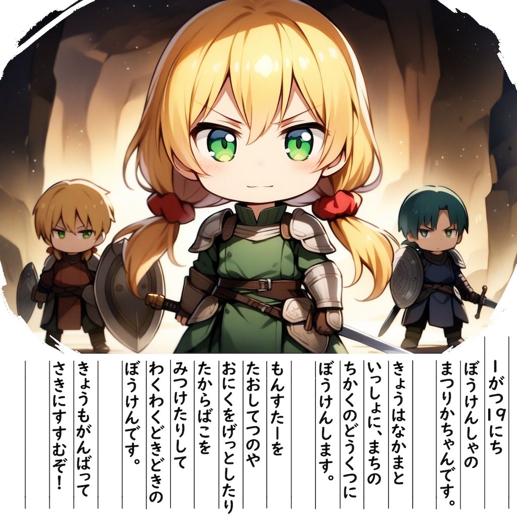 【絵日記】ぼうけんしゃです