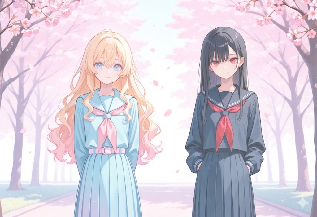 ちいぷいちゃんとししょちゃんのパステルカラー