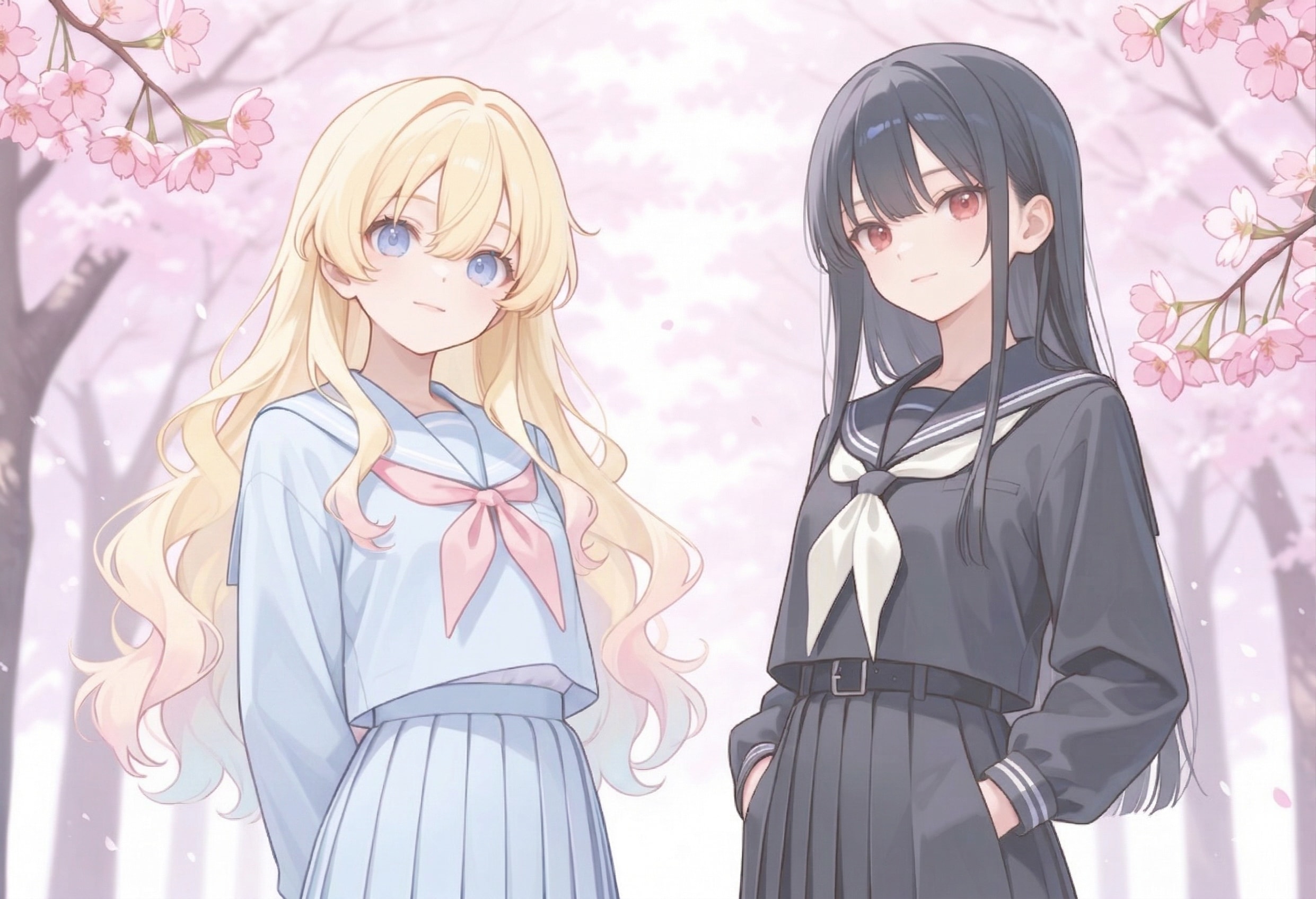 ちいぷいちゃんとししょちゃんのパステルカラー | の人気AIイラスト・グラビア