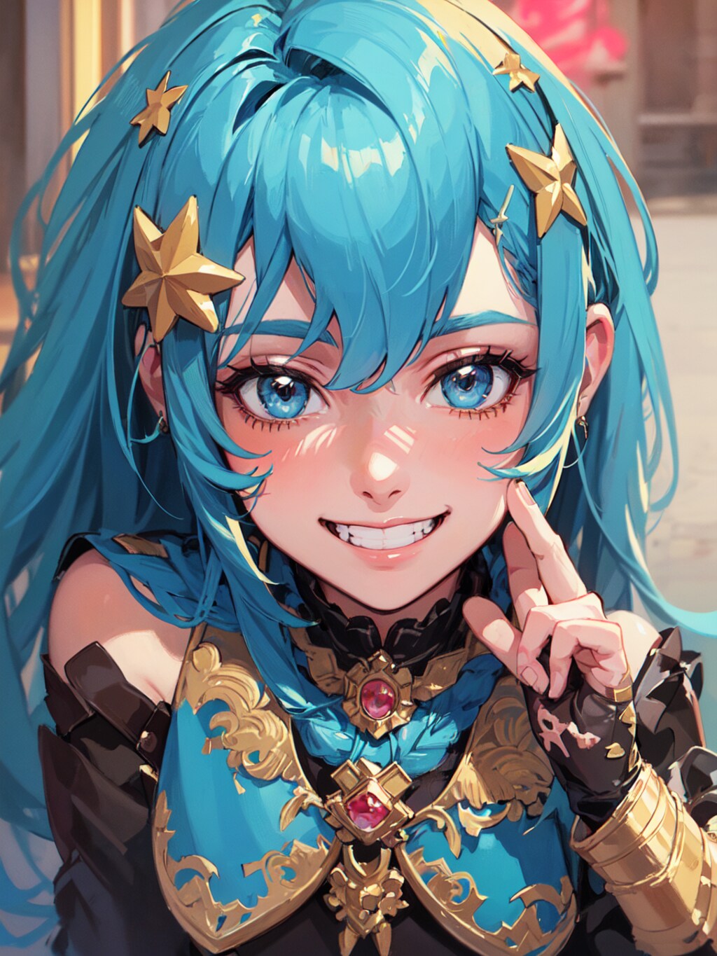 「ブルーヘアの少女」