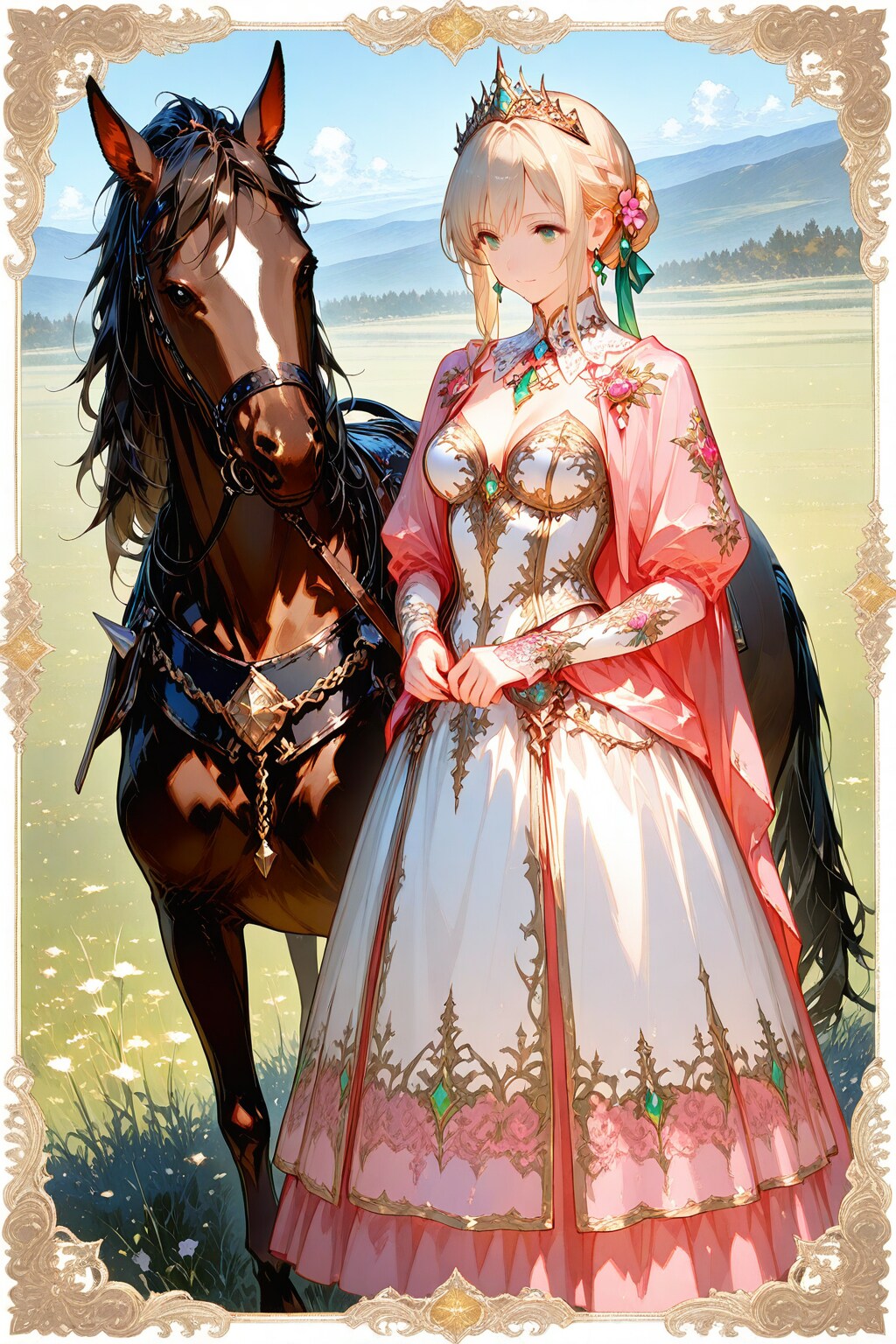 ローザのケンタウロス化の筈だった(２枚目はFFTのオヴェリア王女っぽい)