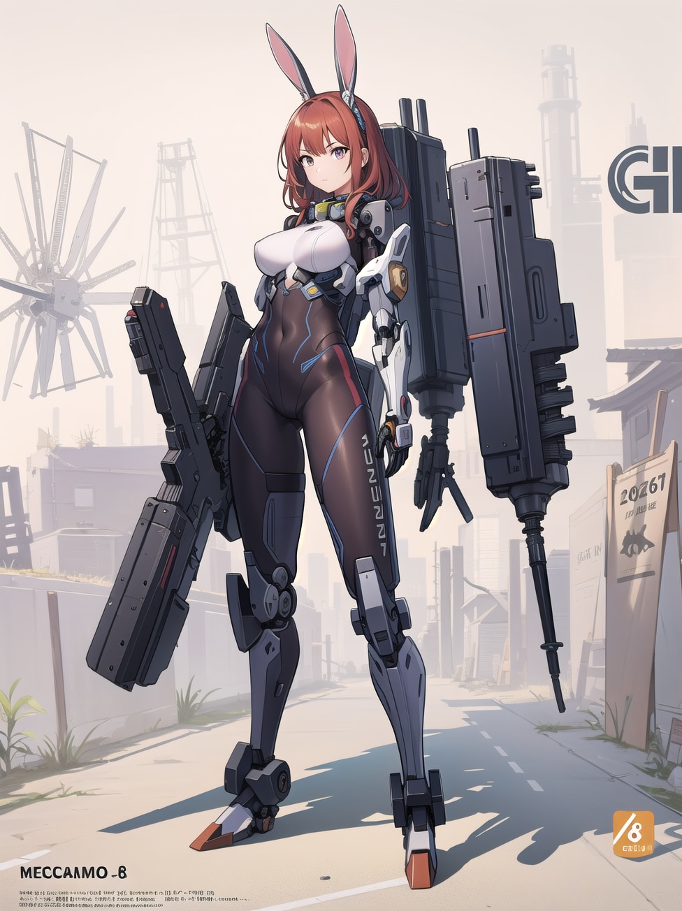 ウサギ型　メカ娘 | の人気AIイラスト・グラビア