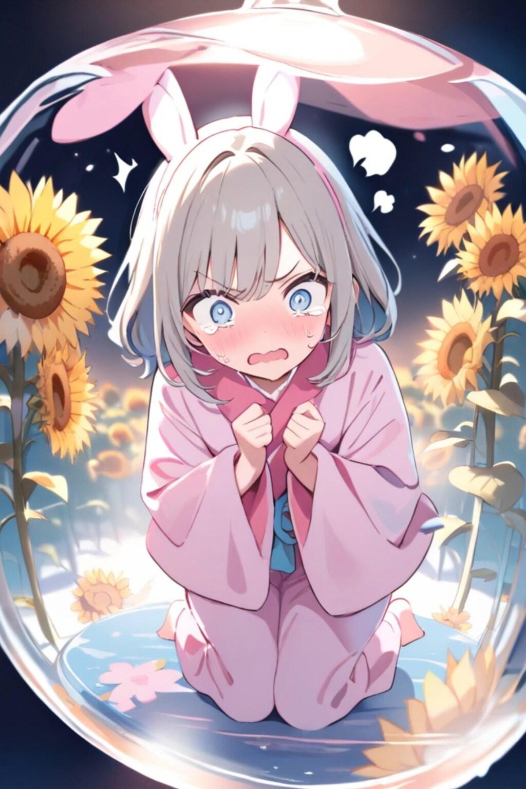 瓶の中の銀髪ちゃん