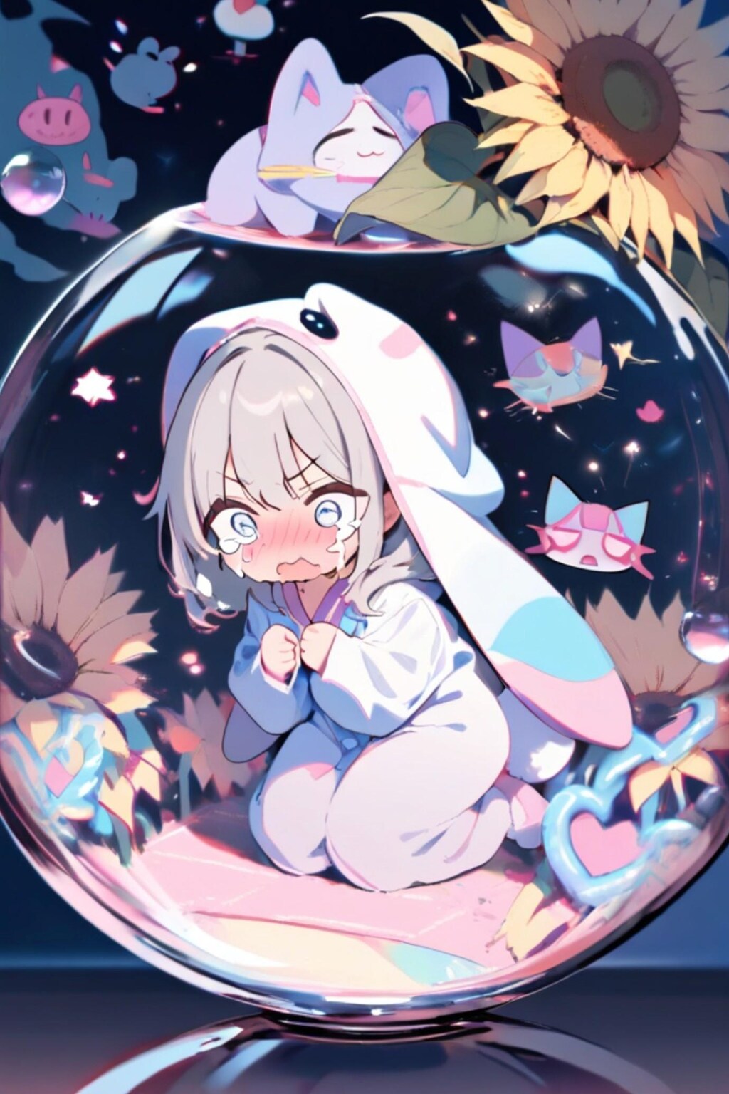 瓶の中の銀髪ちゃん
