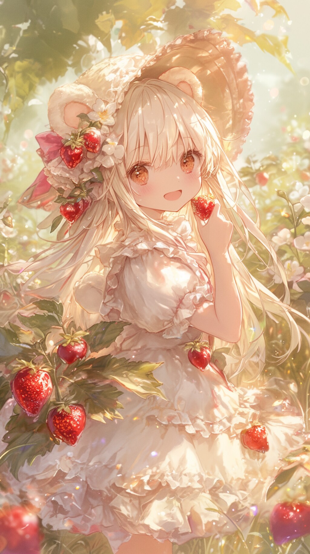 🍓くま娘のイチゴ狩り🍓