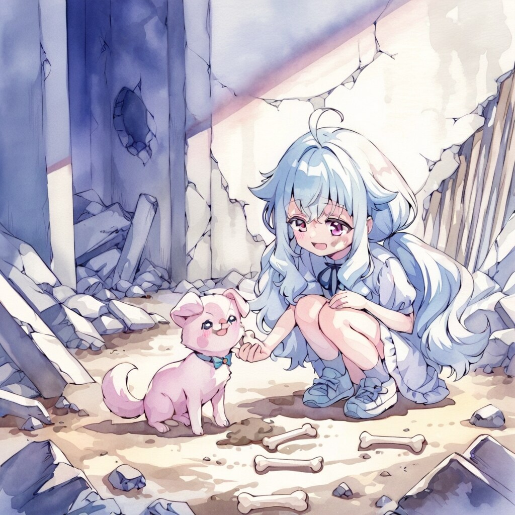 犬と少女 | の人気AIイラスト・グラビア