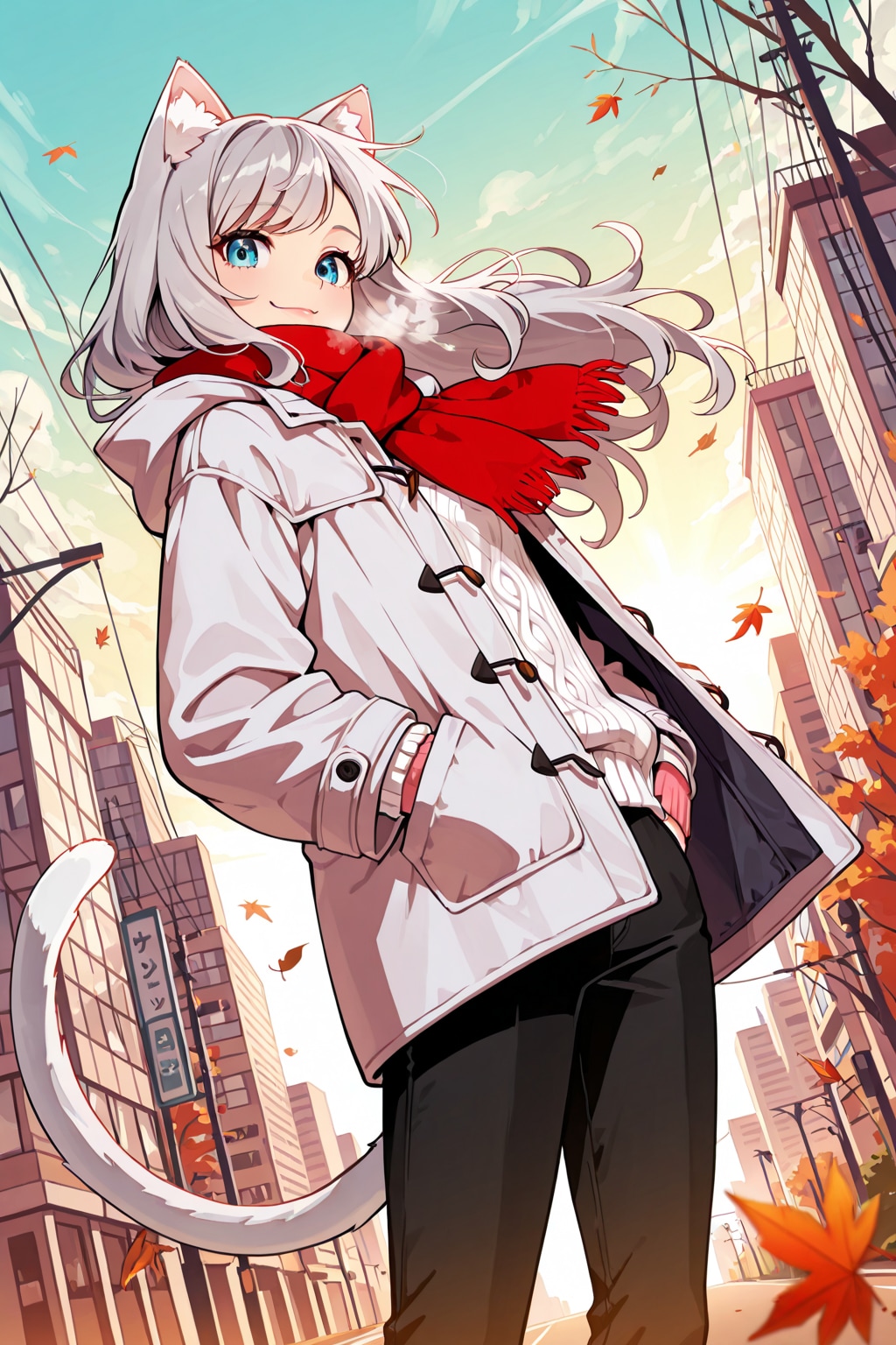 うちの子の冬ファッション 2025　ユキネ