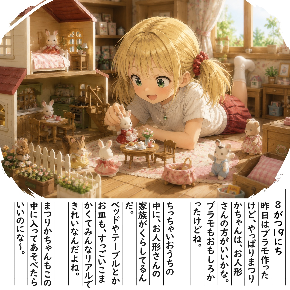 【絵日記】やっぱお人形さんがいいかも | の人気AIイラスト・グラビア