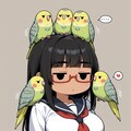 ジト目お姉ちゃんとインコ 9枚目