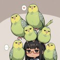 ジト目お姉ちゃんとインコ 5枚目