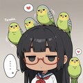 ジト目お姉ちゃんとインコ 11枚目