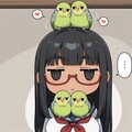 ジト目お姉ちゃんとインコ 8枚目