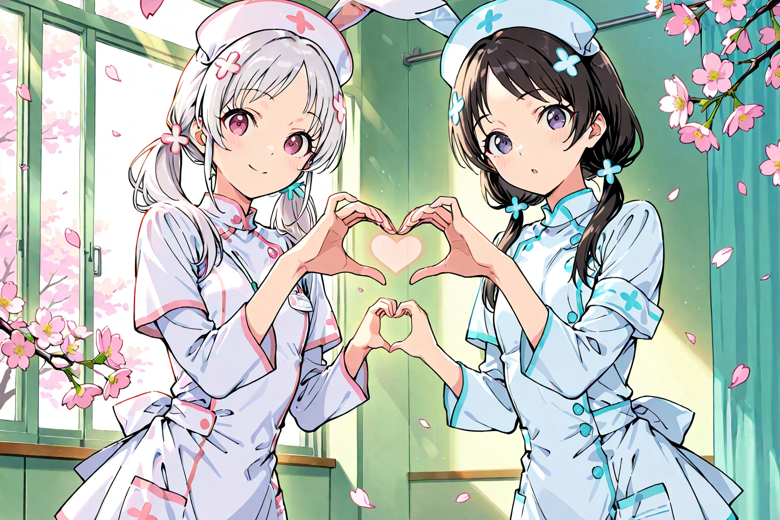 🌸 春の衛生特務隊：双子のキャラクター紹介🐇 | の人気AIイラスト・グラビア