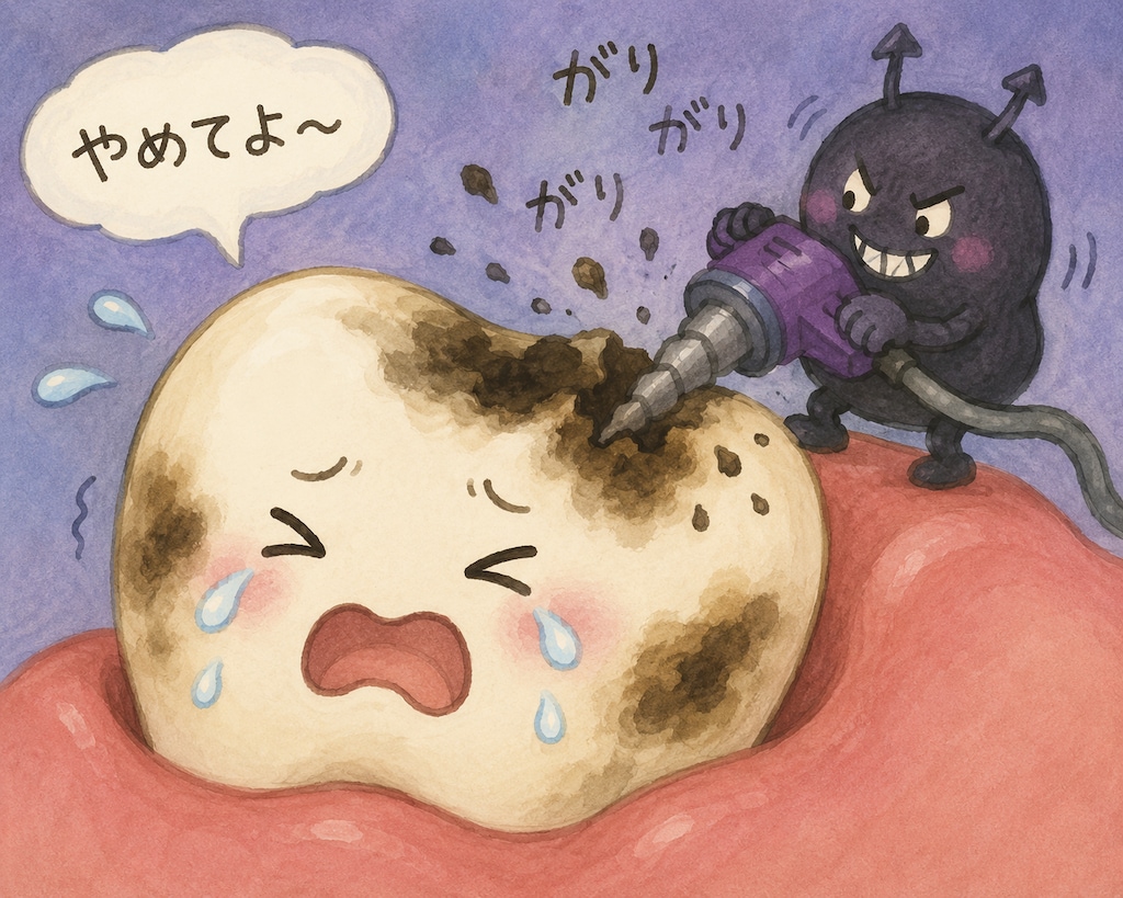 お姉さんがむし歯になっちゃった