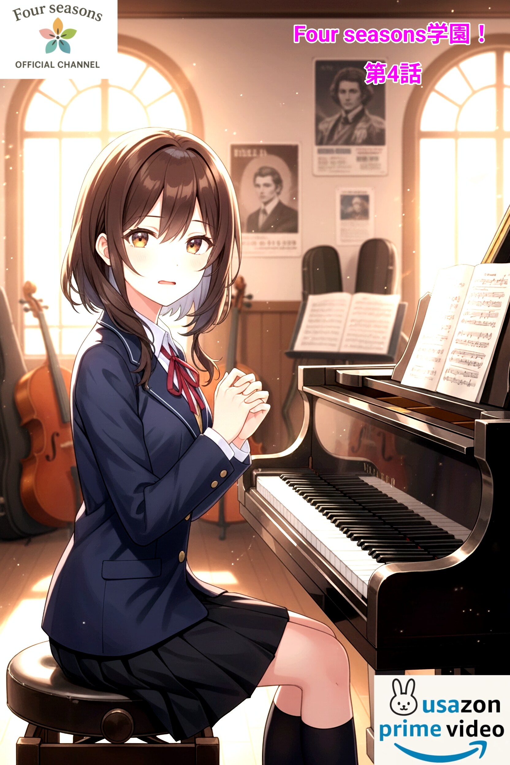 Four seasons学園！〜第4話　はじまりのハーモニー秋風に響く音〜 | の人気AIイラスト・グラビア