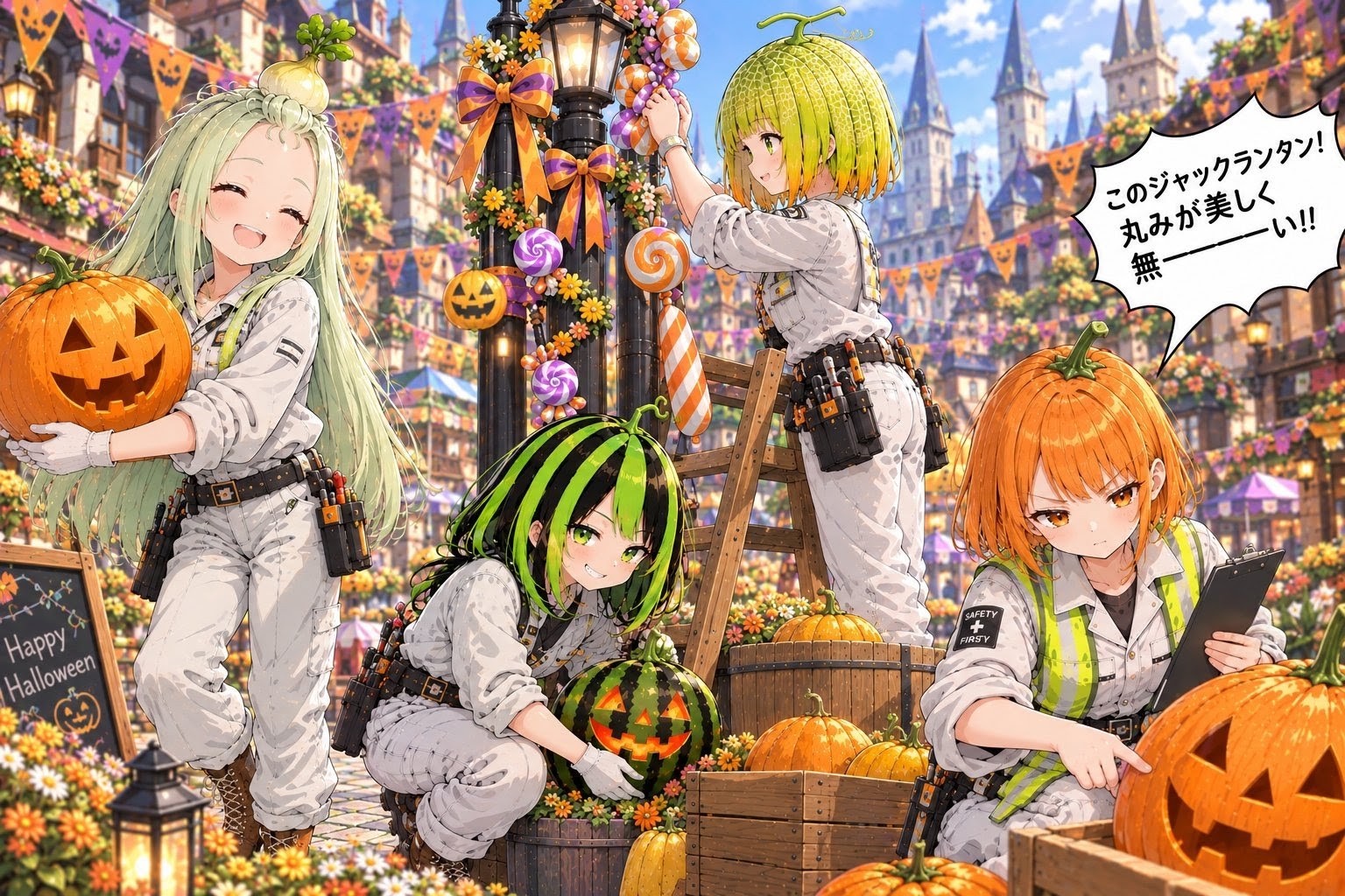 ハロウィンの準備頑張ってます🎃 | の人気AIイラスト・グラビア