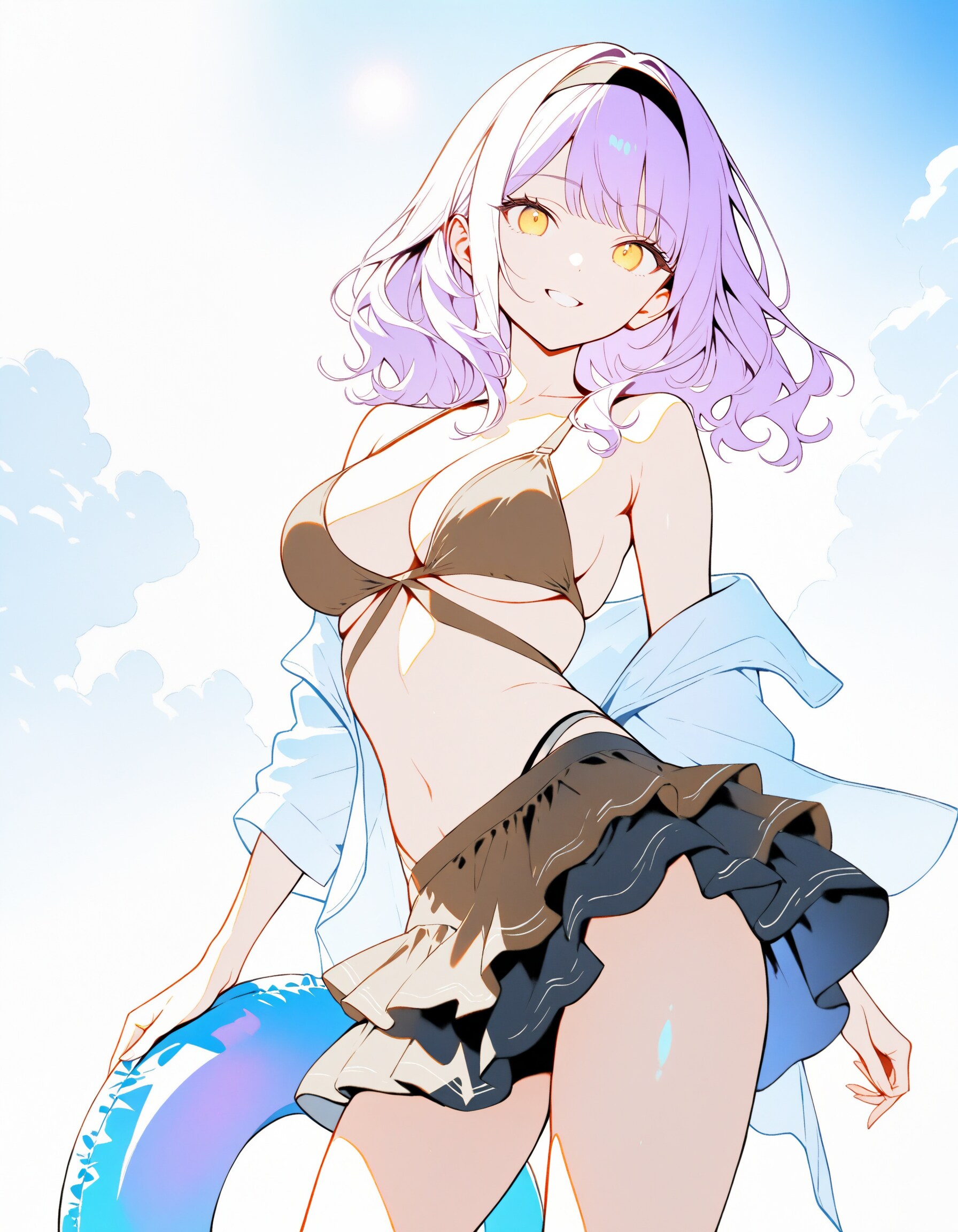 季節外れの水着姉さんXL