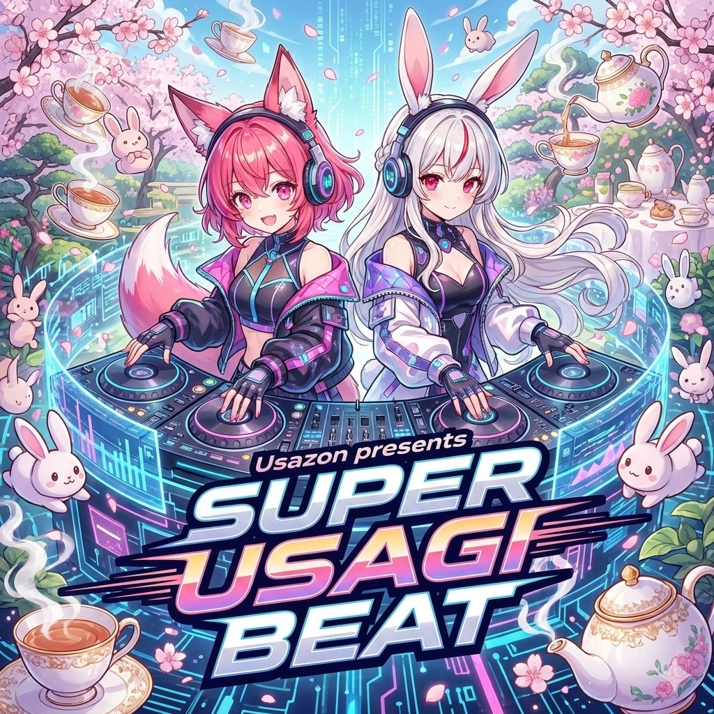 Usazon presents SUPER USAGI BEAT （コンピアルバム6枚) | の人気AIイラスト・グラビア
