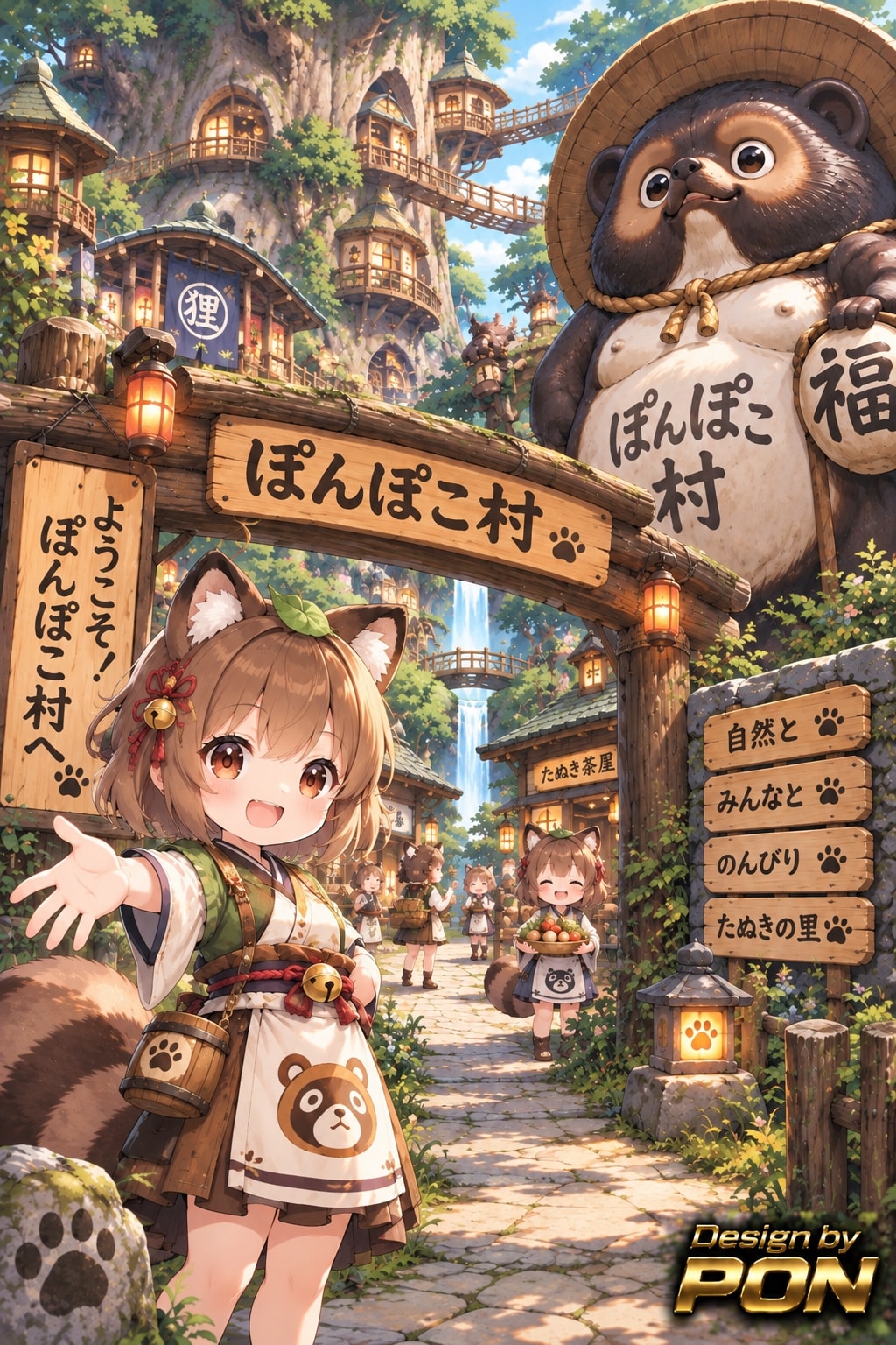 ぽんぽこ村 | の人気AIイラスト・グラビア