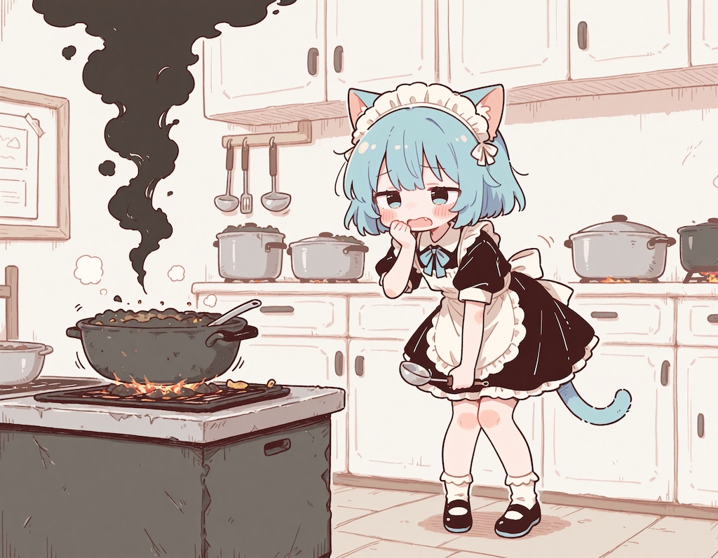 ドジっ子ネコ耳メイドちゃん4