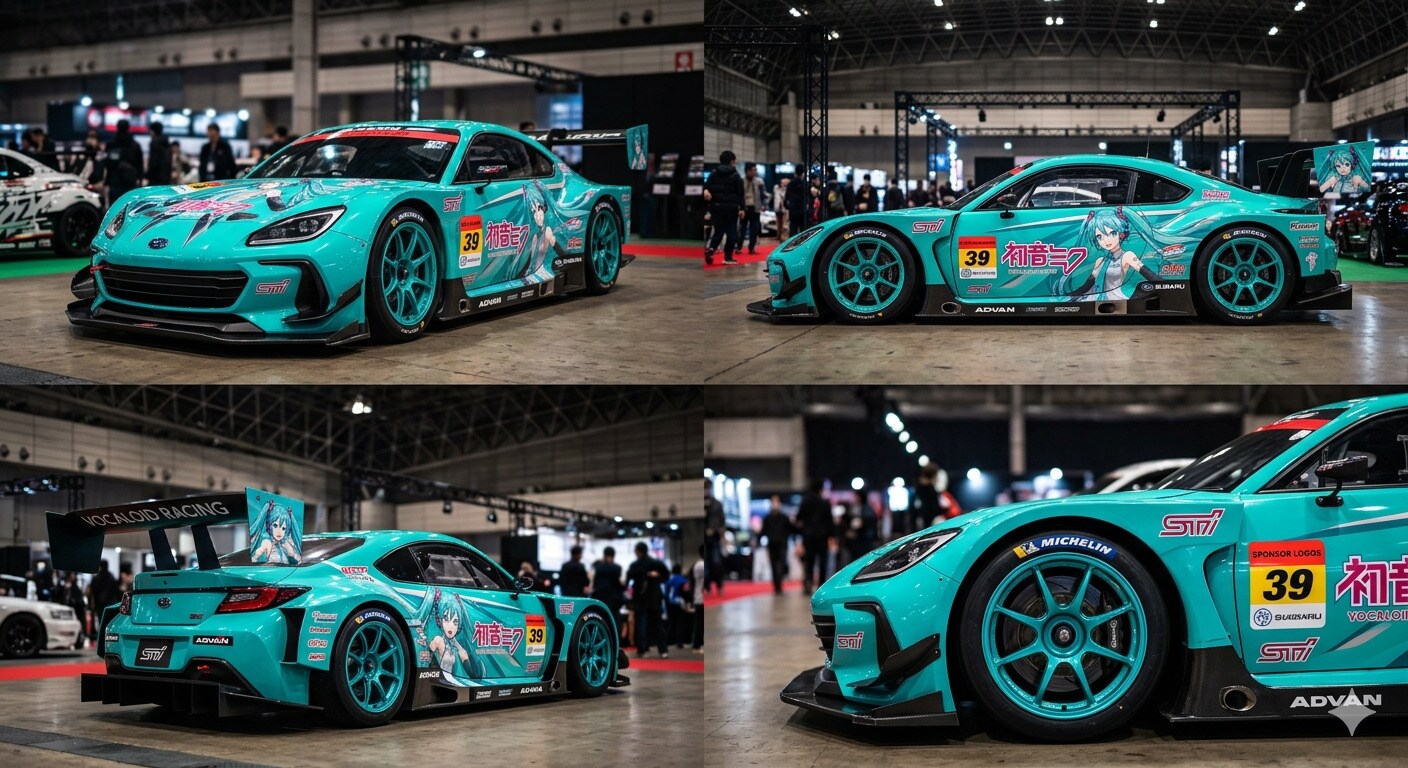 初音ミクBRZレーシングカー