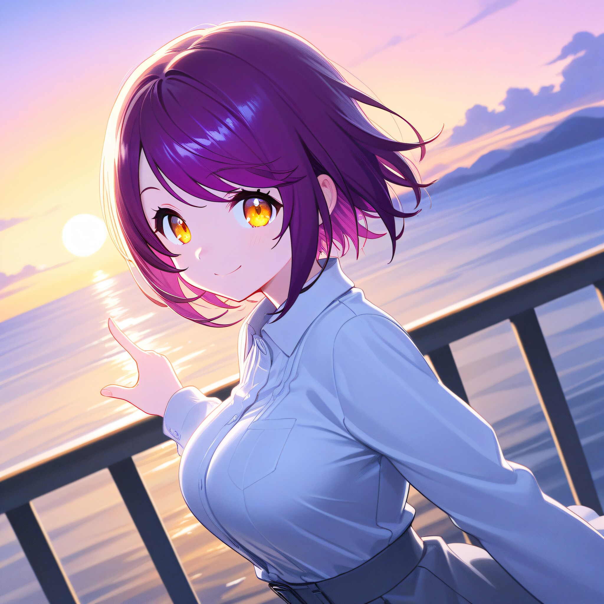こんばんは（挨拶メイドの芽衣ちゃん） | の人気AIイラスト・グラビア