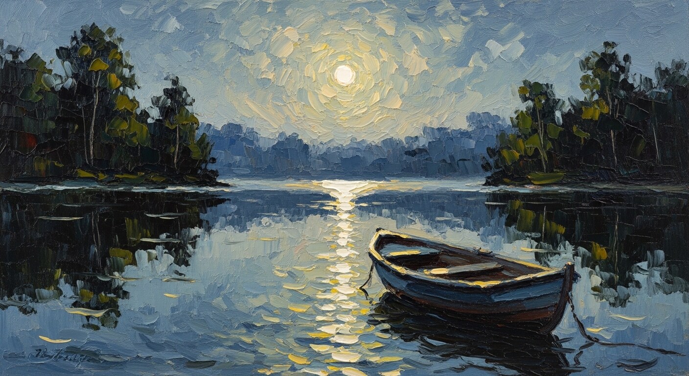 湖上の月 | の人気AIイラスト・グラビア