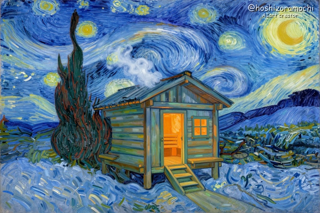 蒸気と星が渦巻く夜 ー ゴッホの見た、情熱