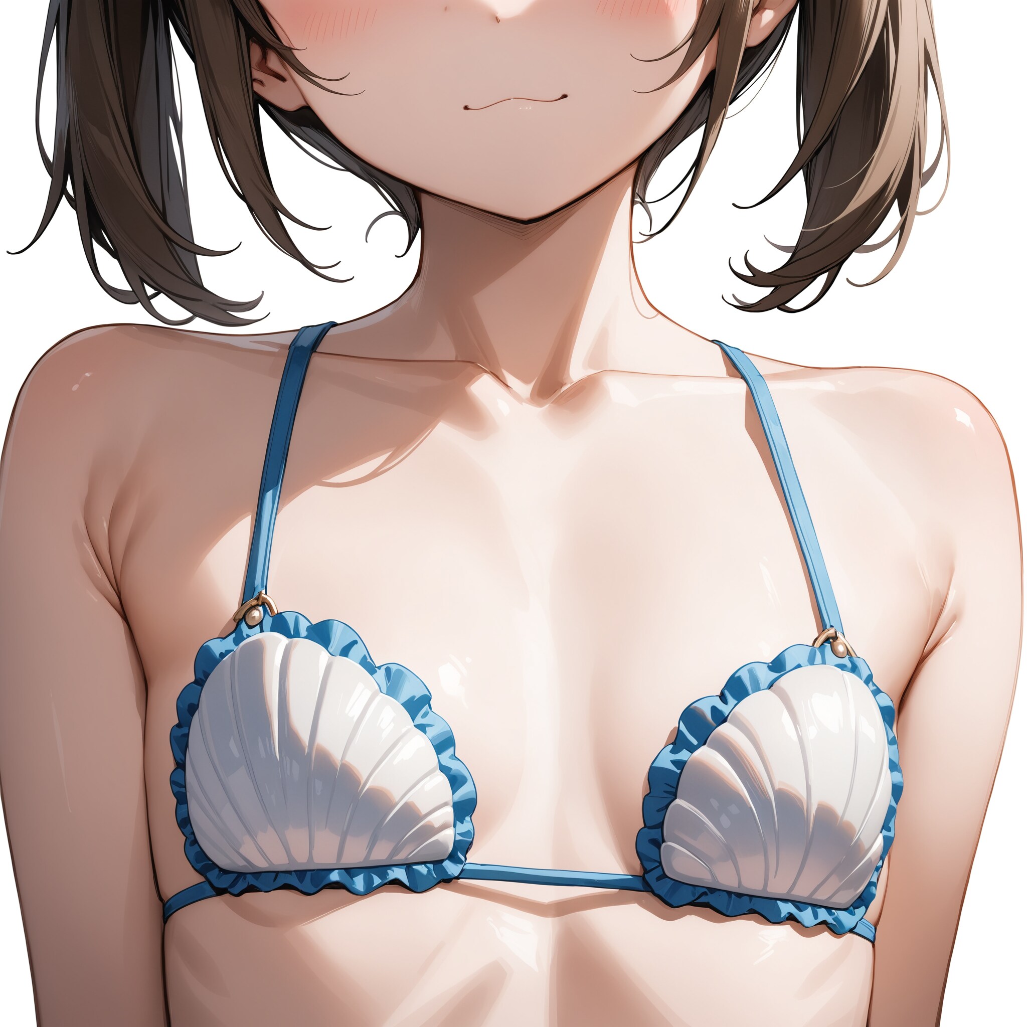 貝殻風ビキニの少女