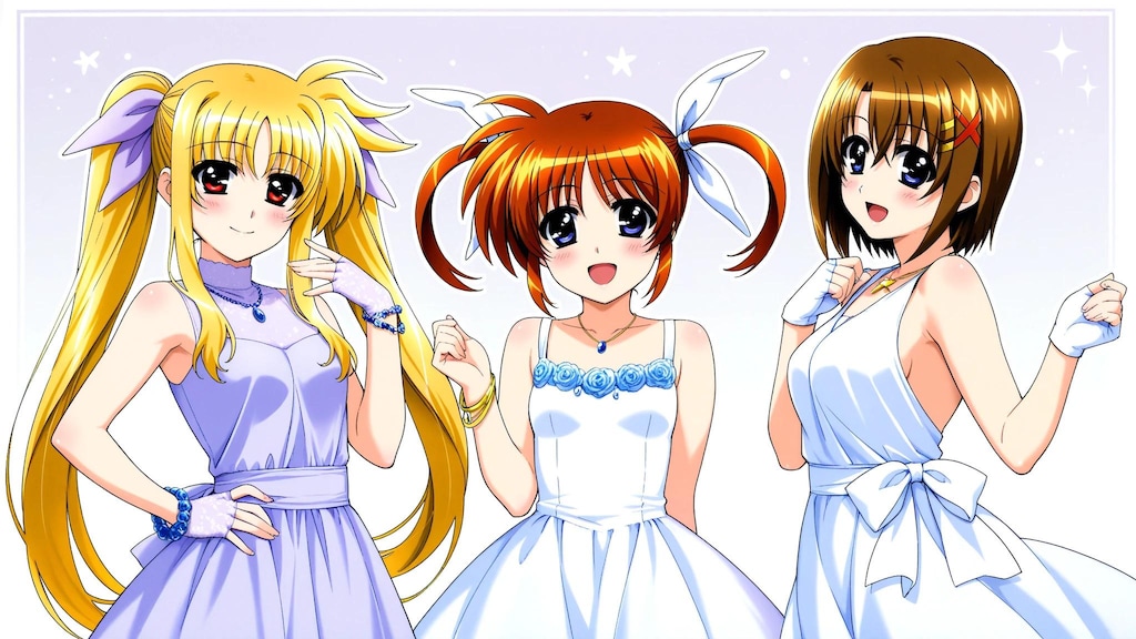 なのは➡　ドレス着てみた　似合ってる⁉