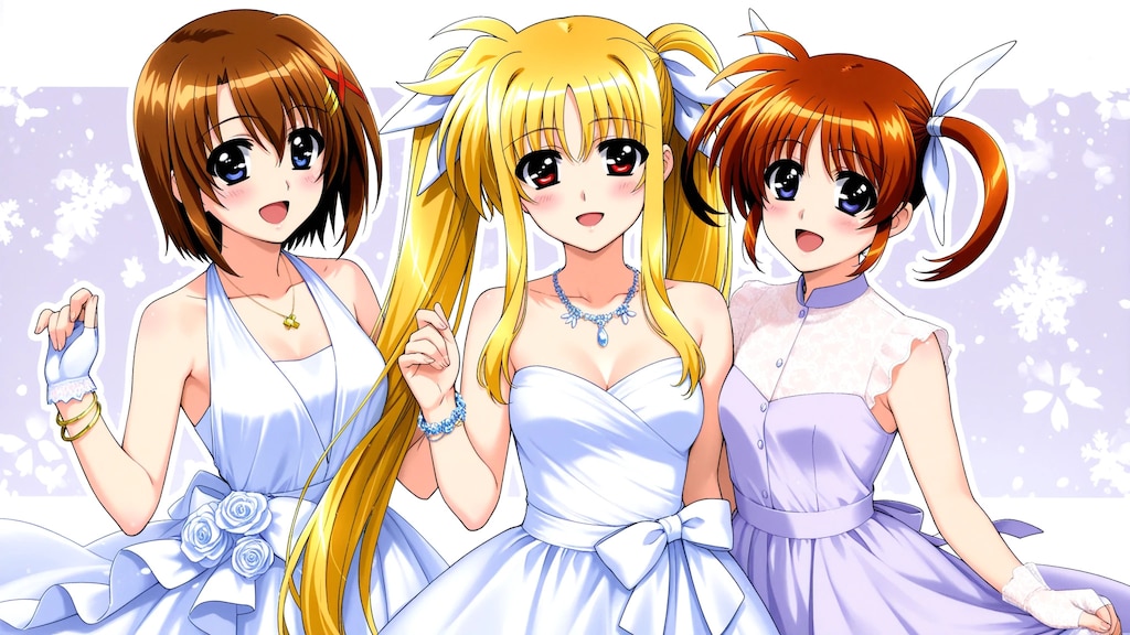 なのは➡　ドレス着てみた　似合ってる⁉