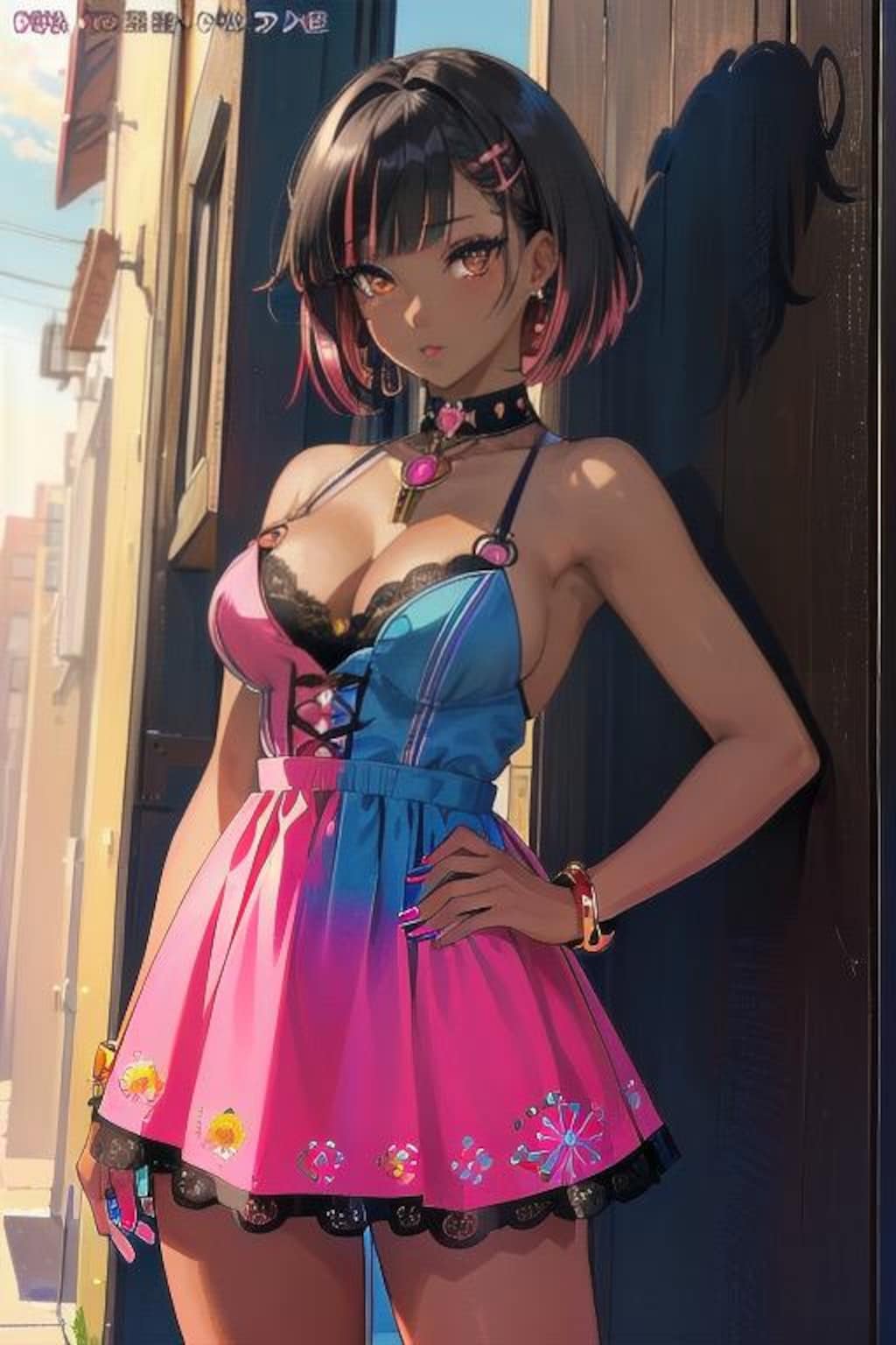 桐島カナ56（レインボーワンピース）