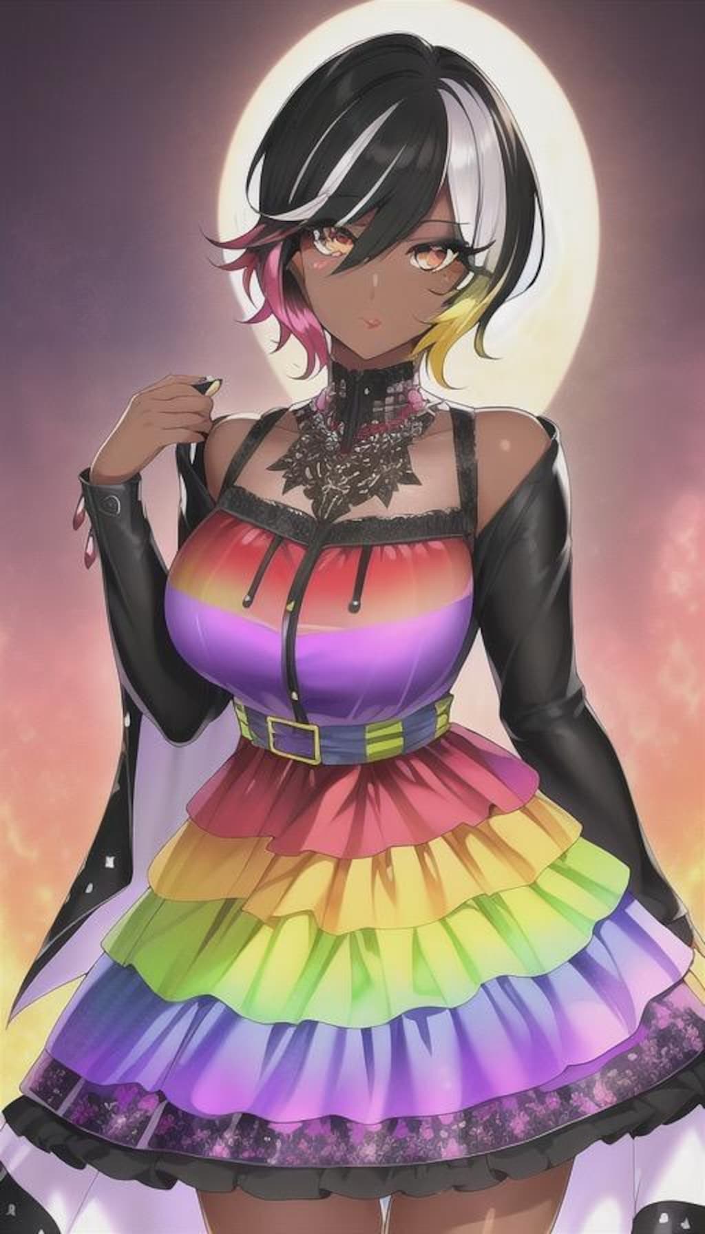 桐島カナ56（レインボーワンピース）