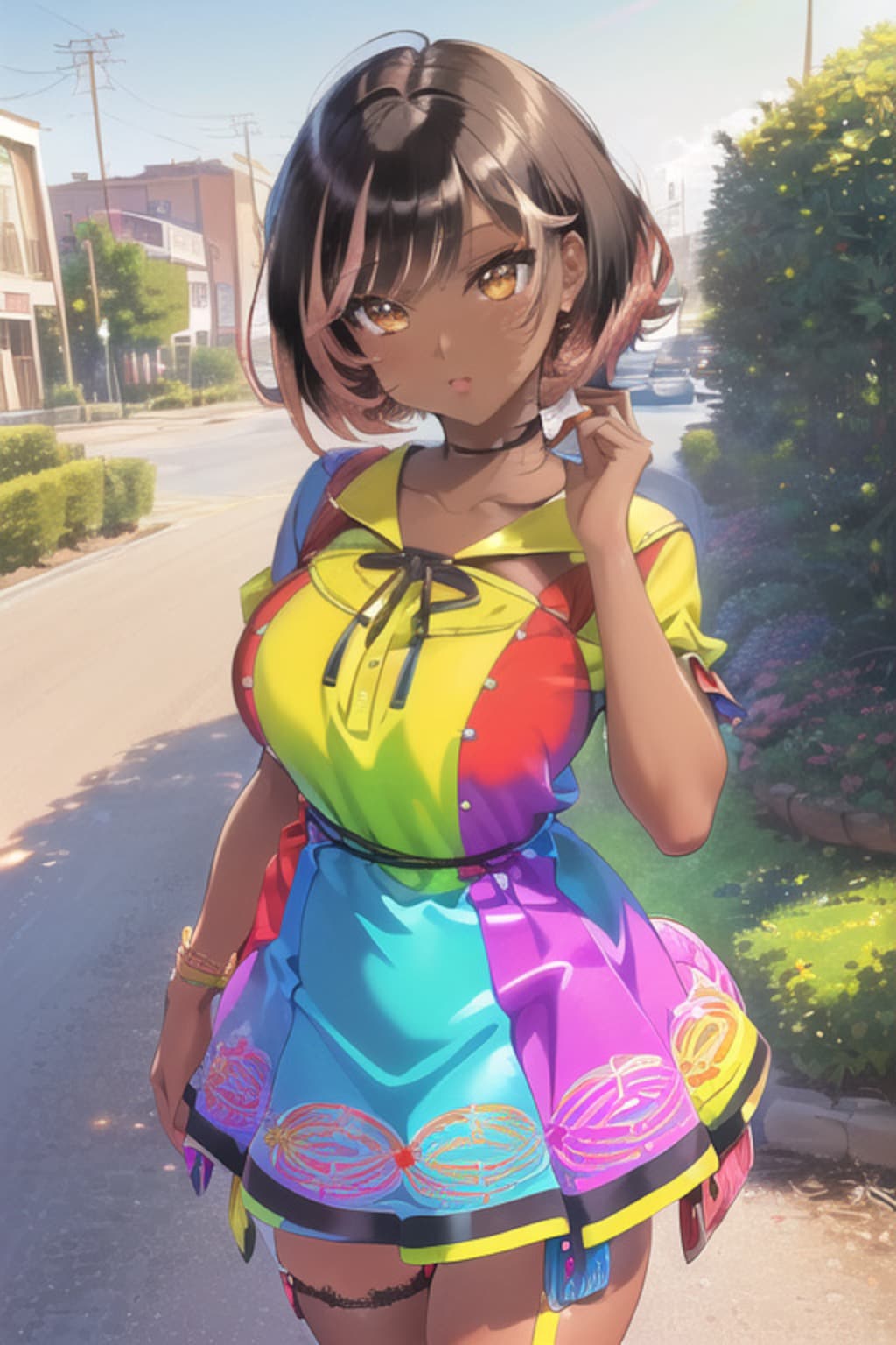 桐島カナ56（レインボーワンピース）