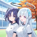 ユウカとノア　寒いからタイツ3 2枚目