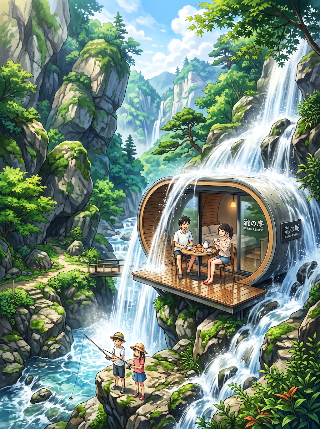 滝中の別荘