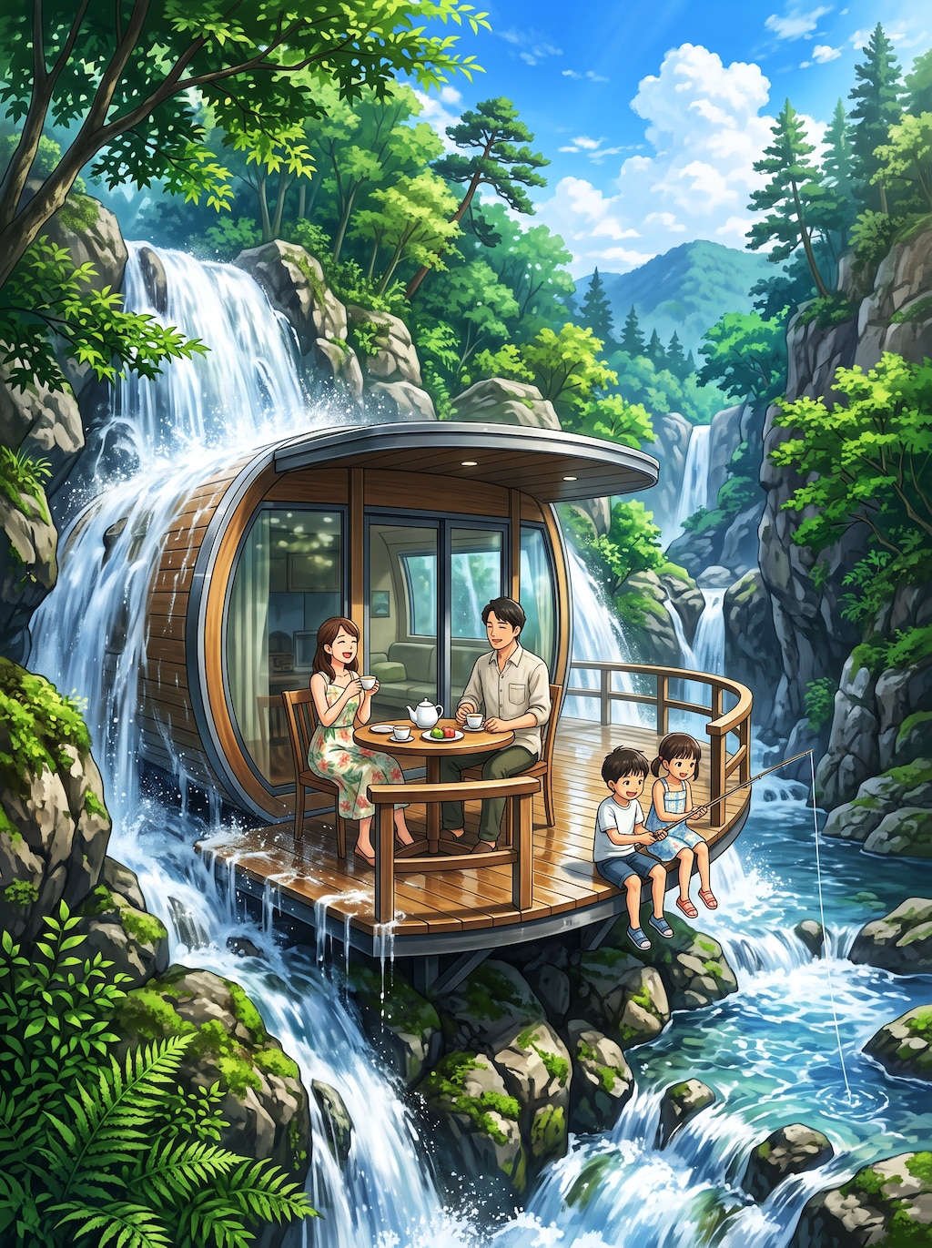 滝中の別荘