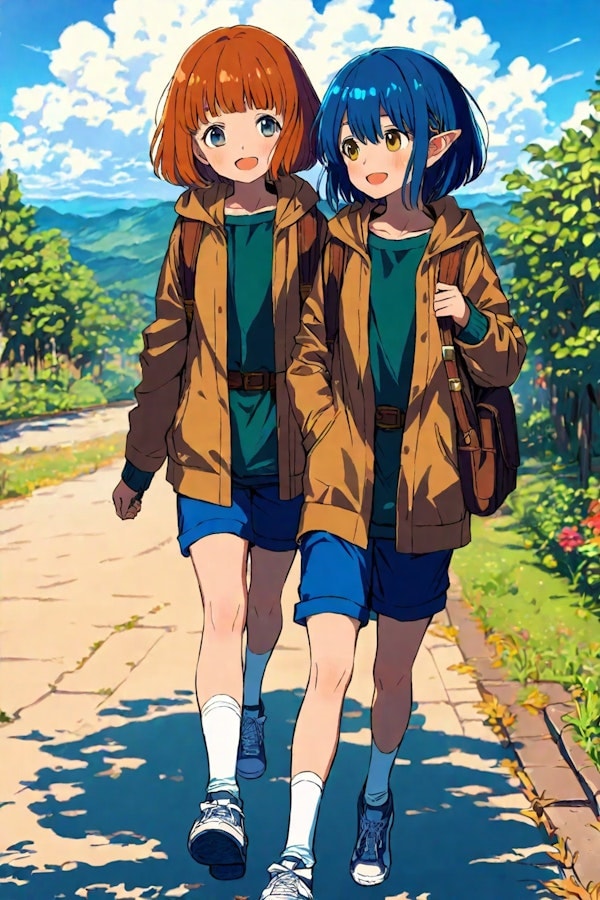 フォルダに入っていた双子 | の人気AIイラスト・グラビア